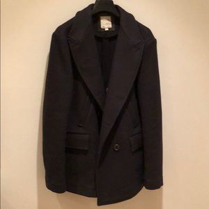 Billy Reid James Bond Pea Coat in Navy Blue Size M
